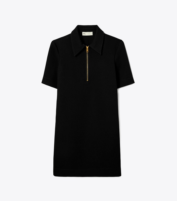 Black Women\'s Tory Burch Crepe Polo Dress | 49180NMDC