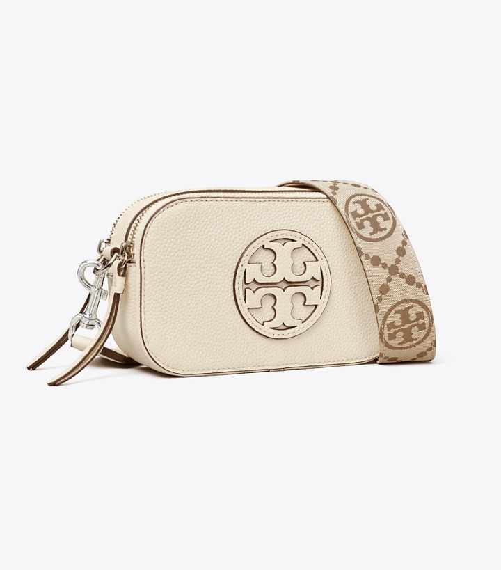 White Women\'s Tory Burch Mini Miller Crossbody Bags | 34601ZMJN